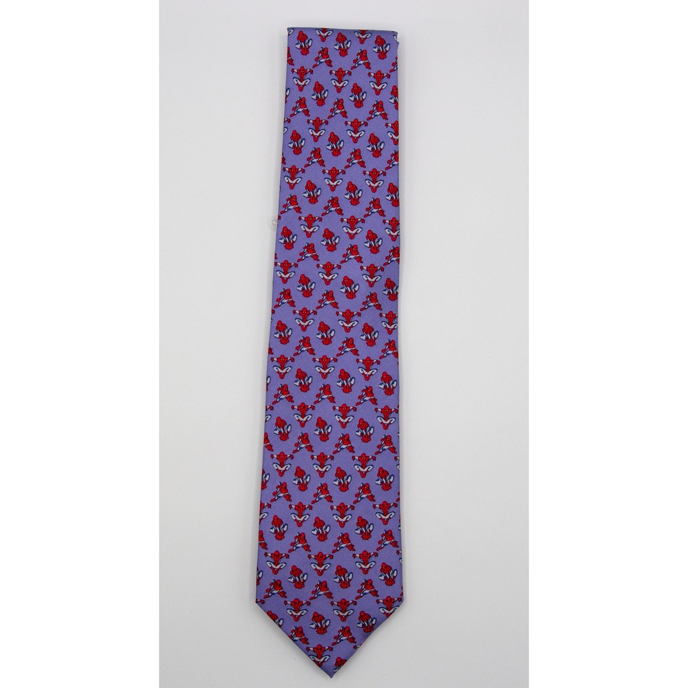 Marvel Ultimate Spider-Man Purple Silk Blend Necktie Superhero Character Tie NEW